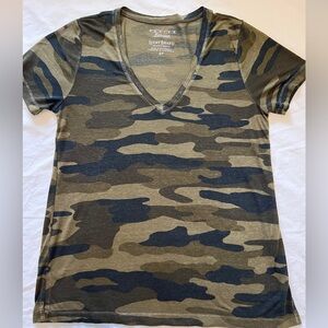 Lucky brand burnout camo t-shirt